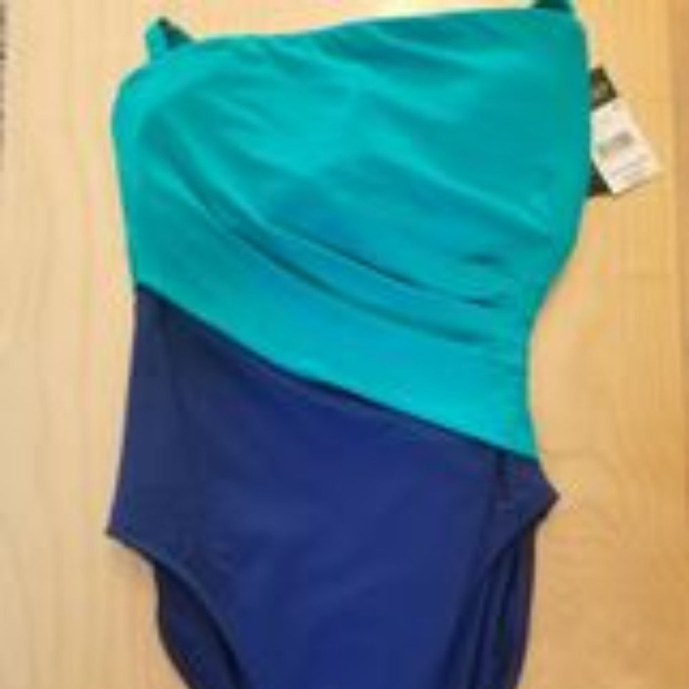 Lauren Ralph Lauren Women's Blue Green One Piece